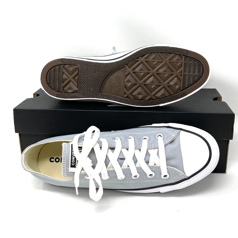 🍃March Sale🍃 Converse CTAS OX Canvas Wolf Gray Low Sneaker Men's Size 166710F - Picture 2 of 10